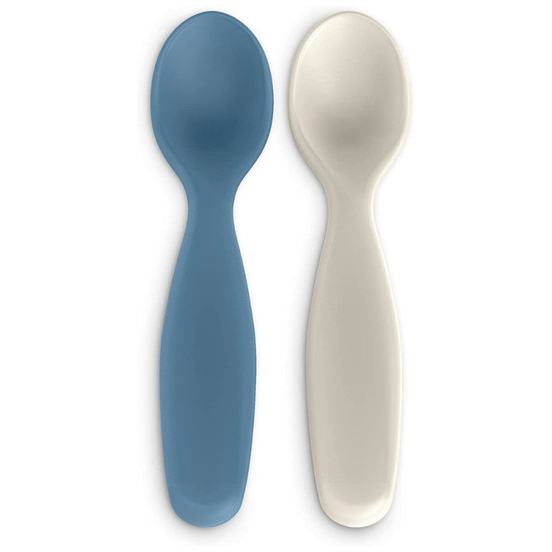 Suavinex - Set de 2 Cuillères Go Natural Bleu Clair