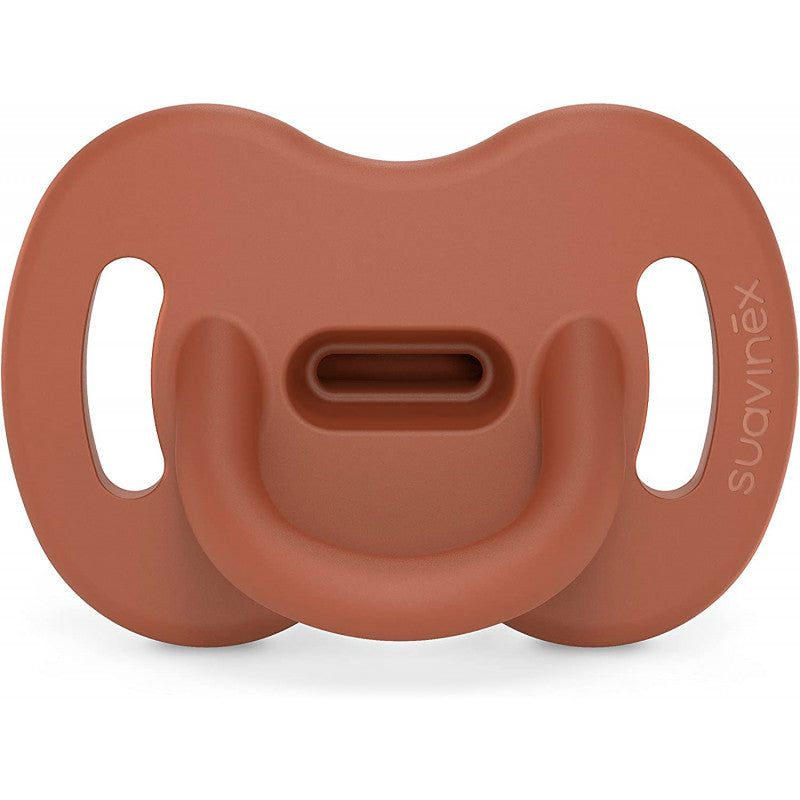 Suavinex - Sucette 100% Silicone - 6/18 Mois - Orange Sunset