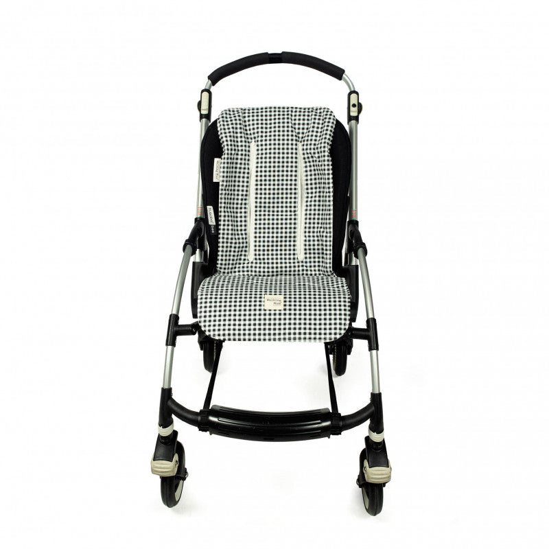 Matelas et Oreillers pour Poussette Walking Mum I Love Vichy - Nero