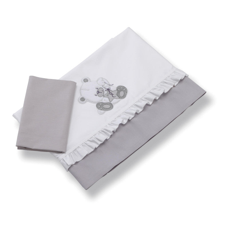 Set Linge de Lit Azzurra Design Dido Grey