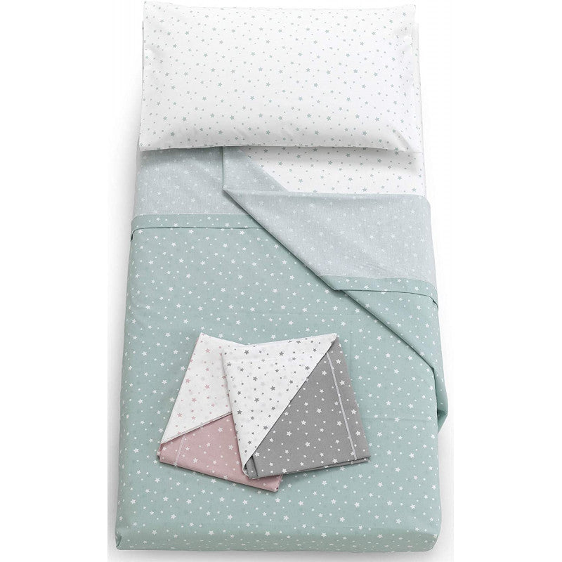 Ensemble de draps pour lit ItalBaby gris
