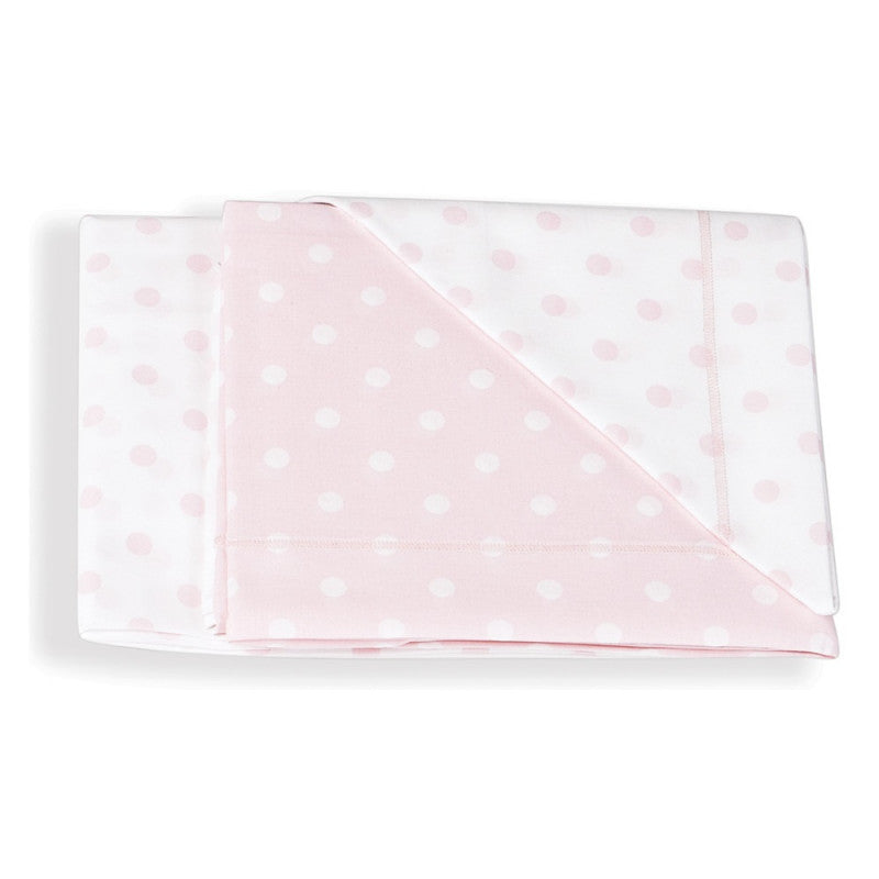 Set Linge de Lit Ital Baby Pois Rosa
