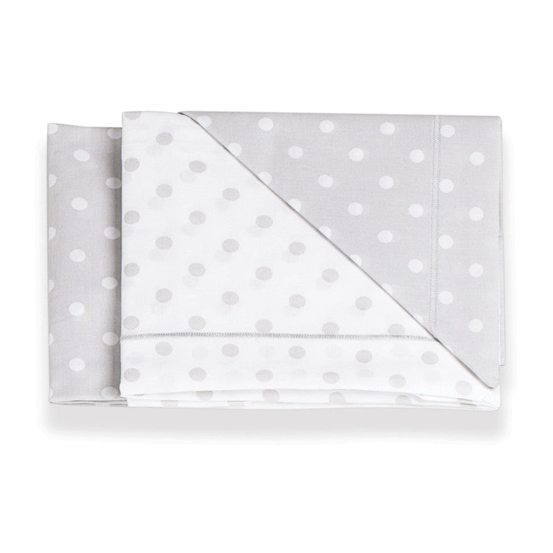 Set Linge de Lit Ital Baby Pois grigio