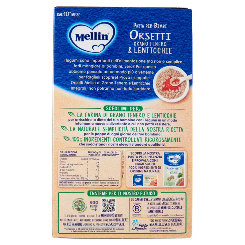 Mellin - Oursons au blé tendre et lentilles
