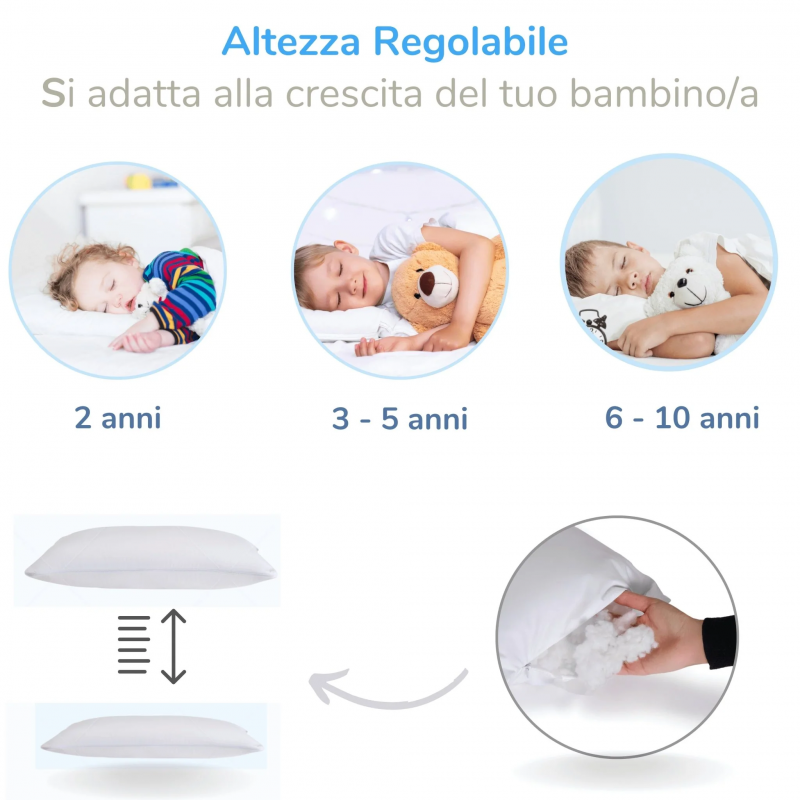 Oreiller enfant avec taies anti-étouffement - 6