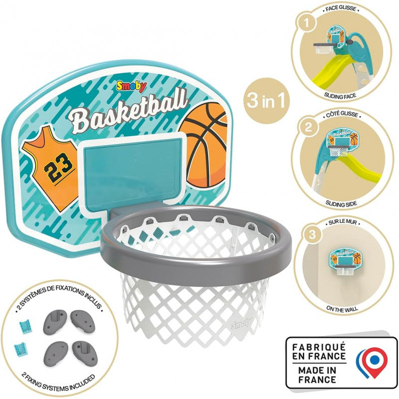 Panier de basket pour toboggans Smoby