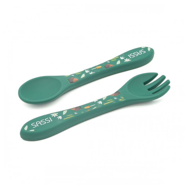 Couverts en silicone Fox Crunchy