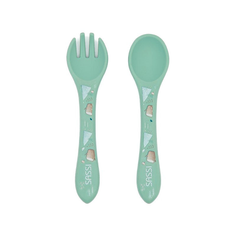Couverts en silicone Munchy Bear