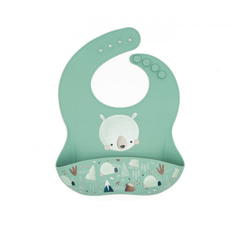 Bavoir avec poche en silicone
