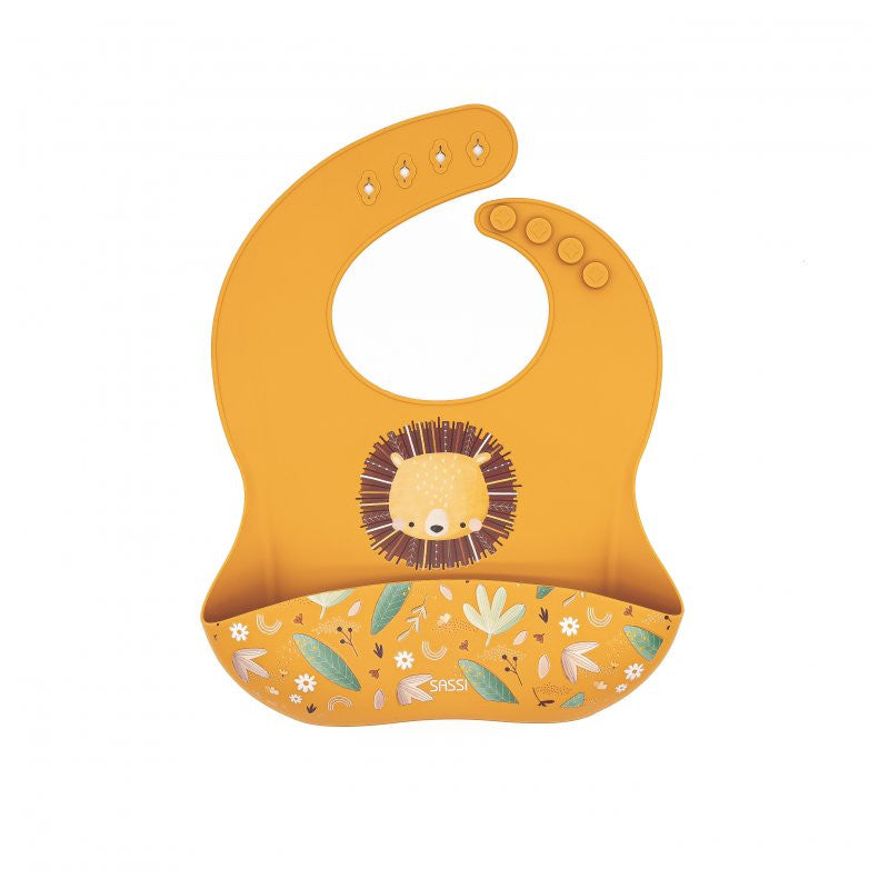 Bavoir de poche en silicone Chompy Lion