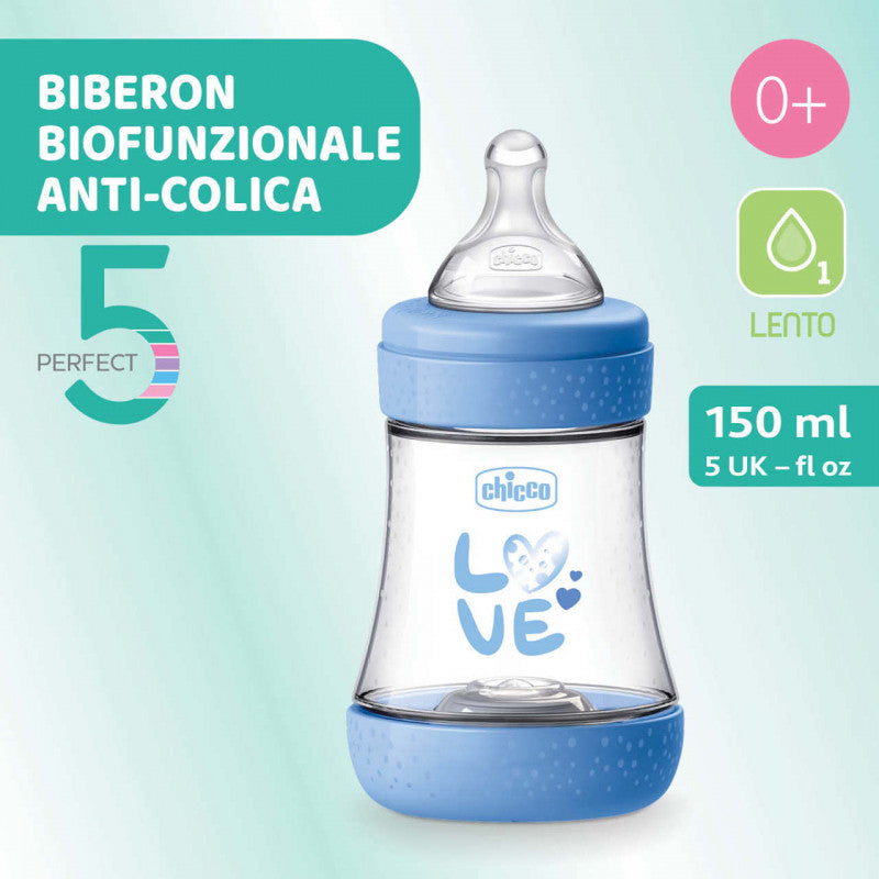 copy of Biberon Chicco Perfect 5 - 150 ml Bleu
