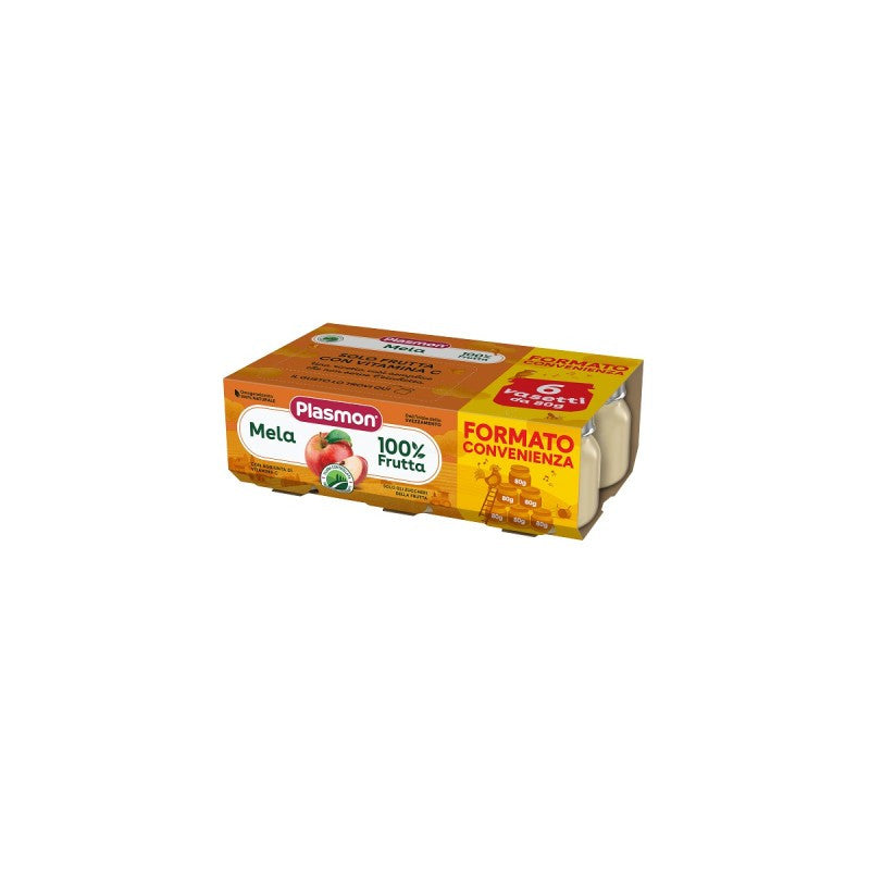Apple Puree Plasmon - 6 Jars x 80g