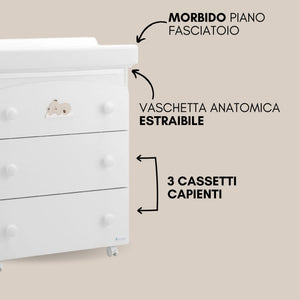 Chambre complète et Foppapedretti Tic Toc Trio - 3