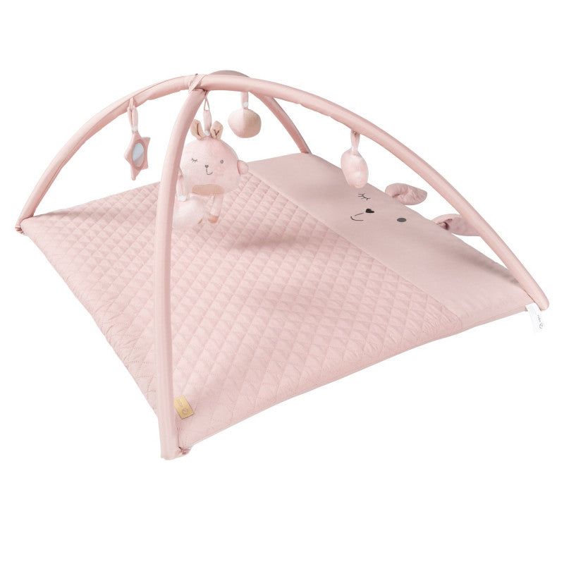 Tapis de jeu Roba Style avec arche de jeu et 5 éléments - Rose