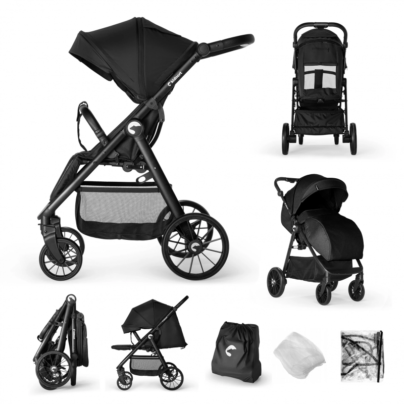 Poussettes Kidnort Sjolejon Black