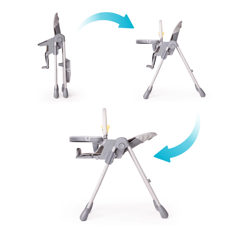 Chaises hautes Kidnort Jordgubbe Grigio
