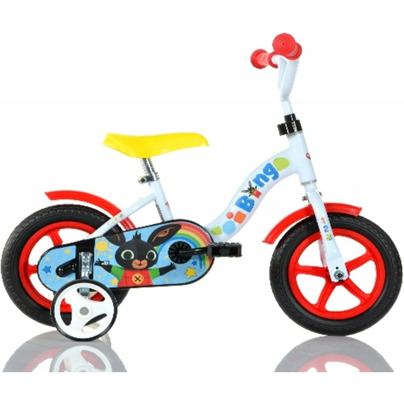 Bing 10" Bicycle";";The Bing bicycle is a black and red bicycle featuring Bing, children's favorite character. It is available in various sizes, to be chosen based on the child's age."