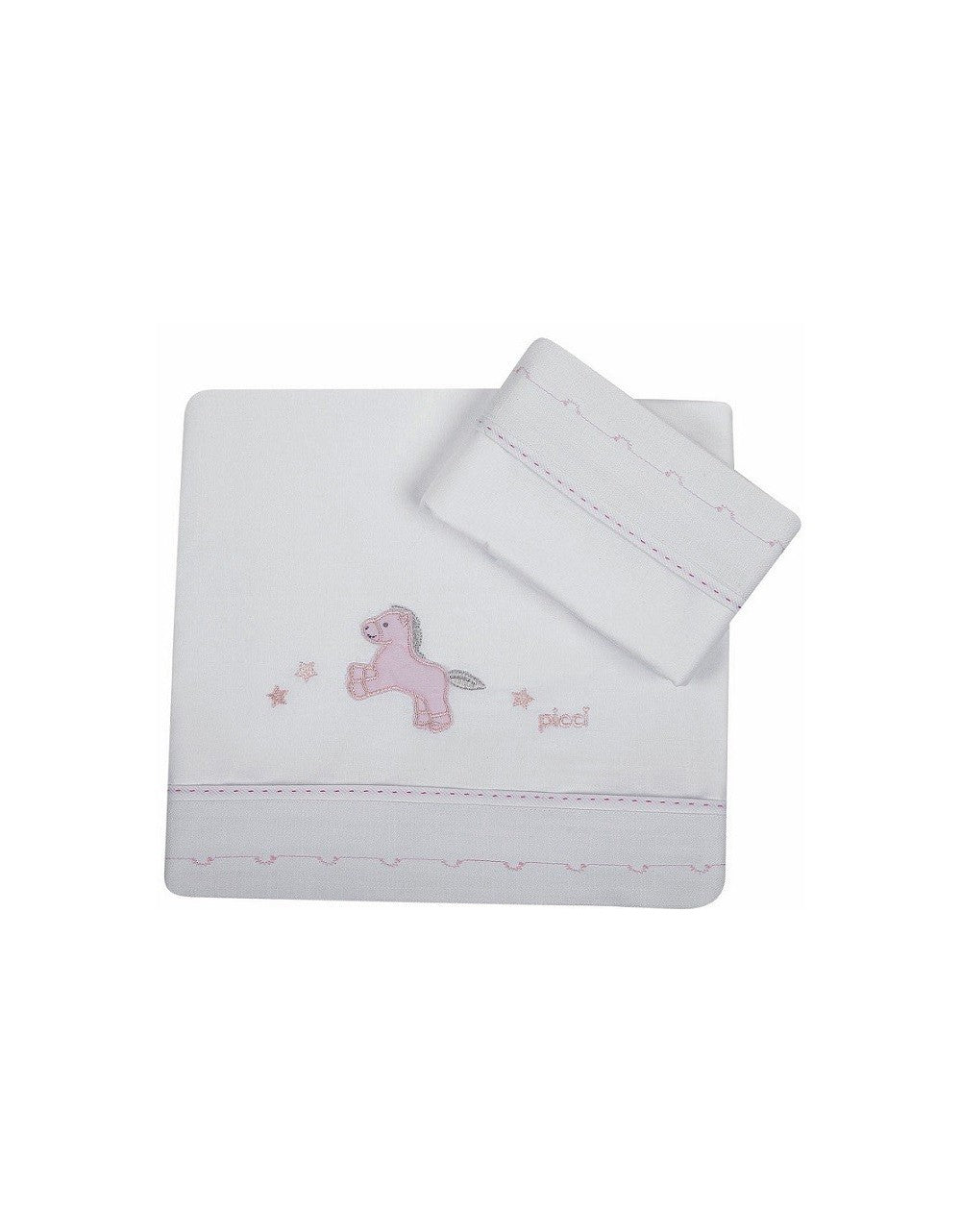 Picci Milky Pink Crib Sheets