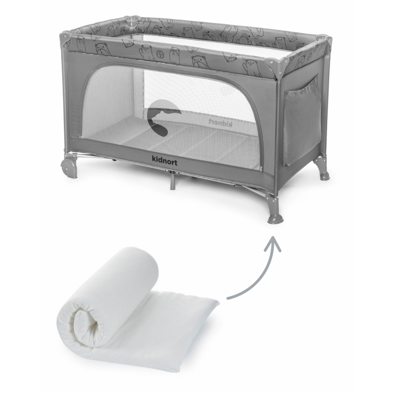 Lit de camp avec matelas enroulable