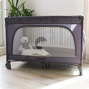 Lit de camp gris avec matelas enroulable - 3