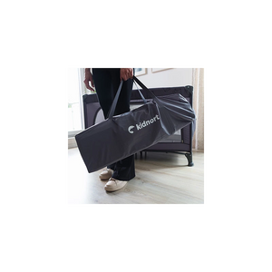 Lit de camp gris avec matelas enroulable - 7