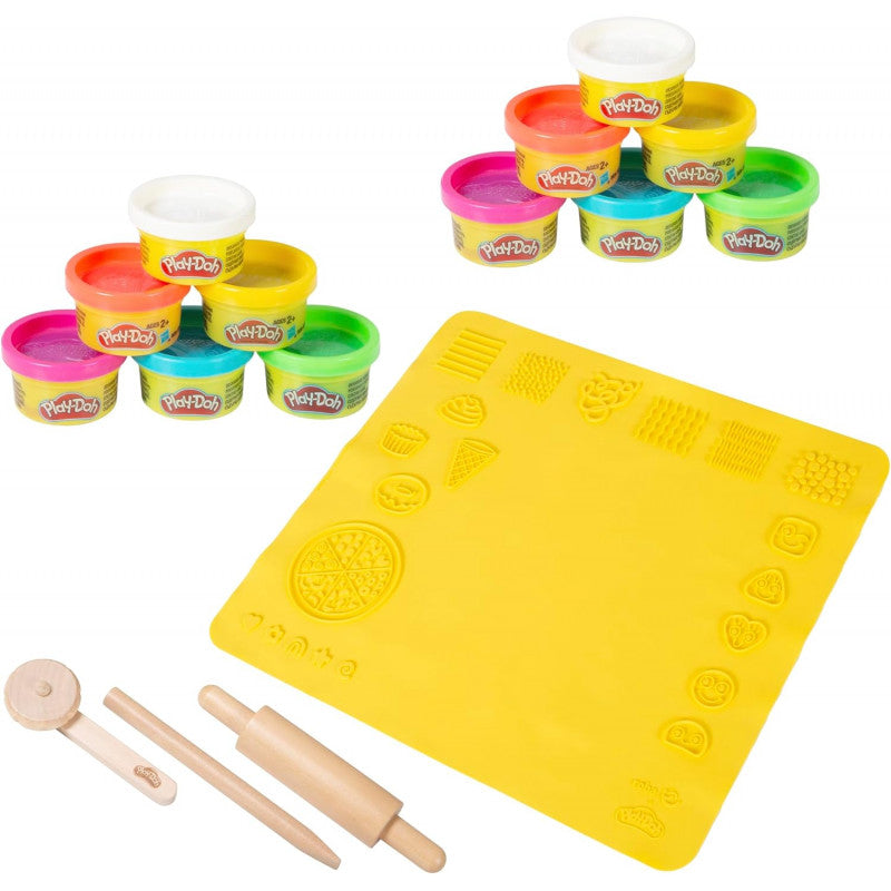 Set Play-Doh - Tapis créatif 3D avec 12 pots
