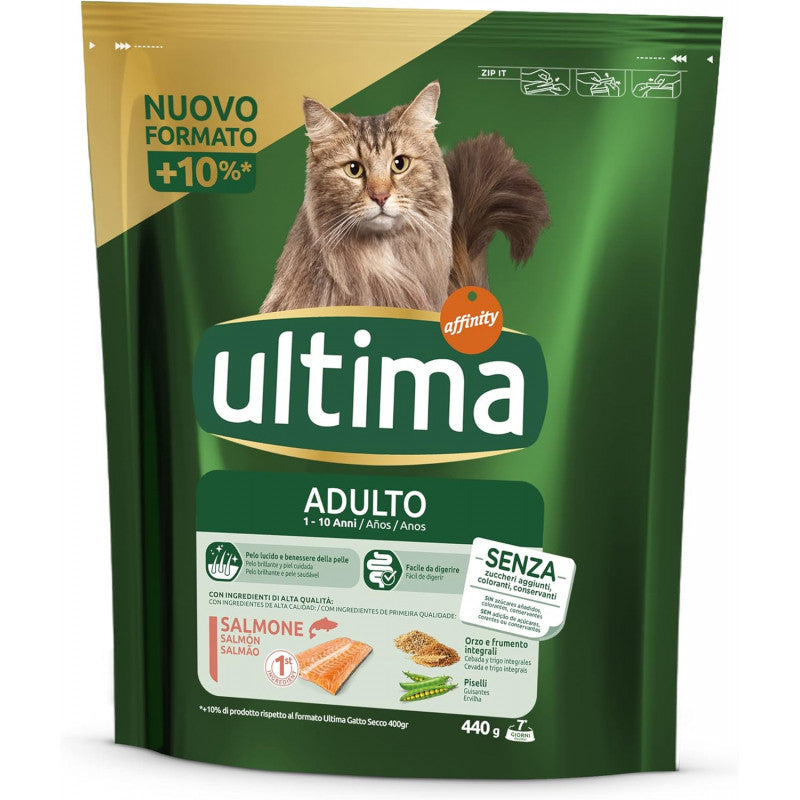 Ultima Adult Cat Food with Salmon, 440g