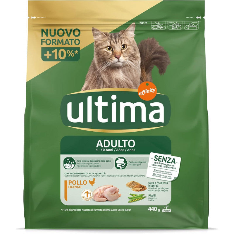 Ultima Adult Cat Food with Chicken, 440g