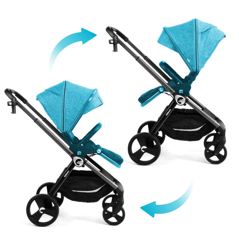 Lit bébé complet avec poussette 2 en 1 Isbjiorn Vert - 10