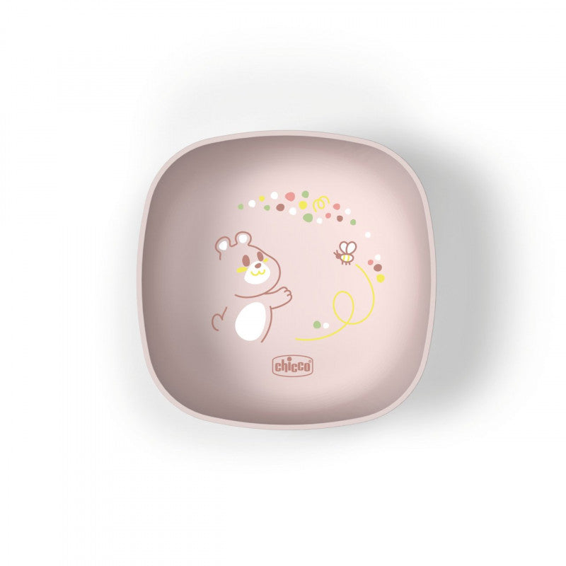 Bol rose Chicco avec couvercle 6 mois et plus