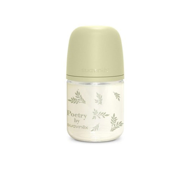 Biberon Suavinex Poetry en verre 120 ml Vert