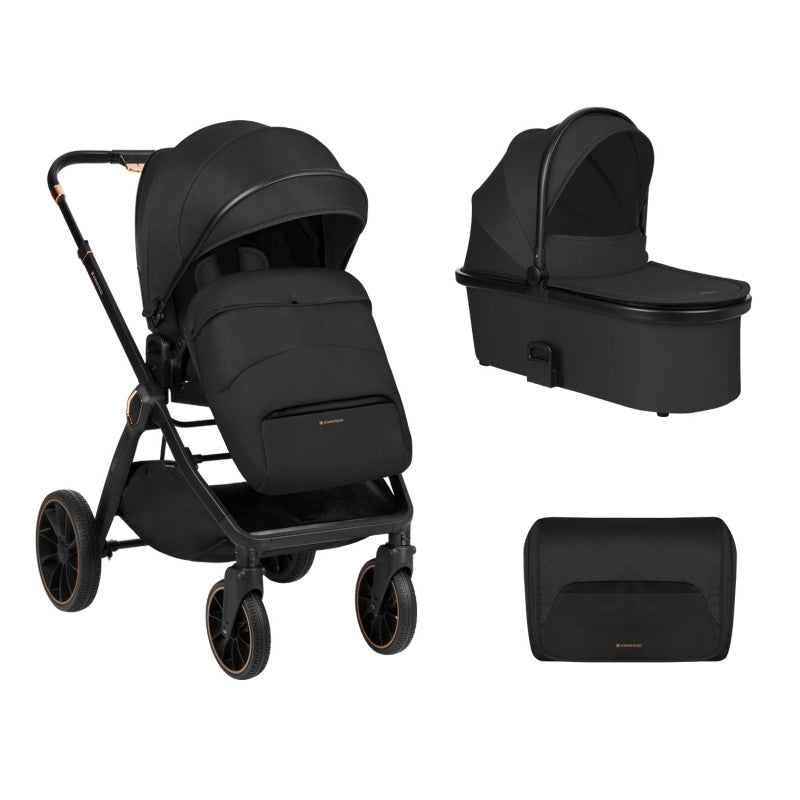 Poussettes Duos et Poussettes 2 en 1 kikkaboo Tiffany- trio- Black