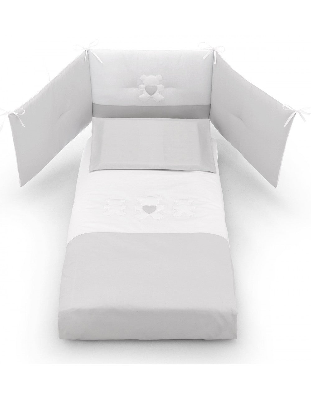 Erbesi Molly Gray Duvet Bumper Set