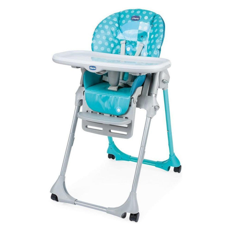 Chaise haute Polly Easy Chicco gris mélange