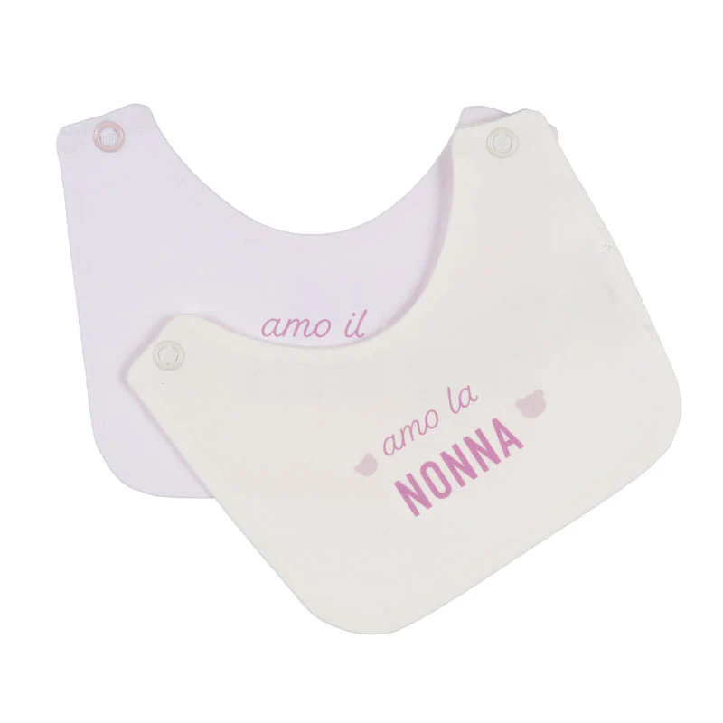 Nanan bibs with "I love grandma/grandpa" writing