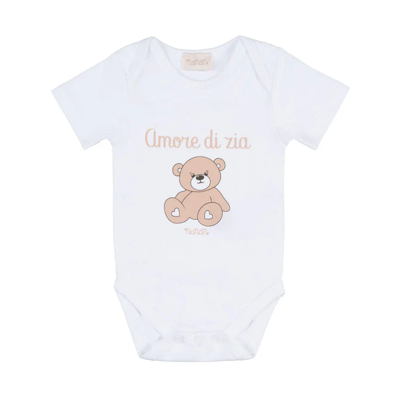 Body blanc Nanan avec l'inscription amour de tante », 3 mois
