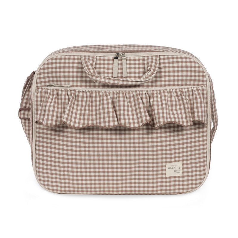 Valise Praliné Vichy Walking Mum