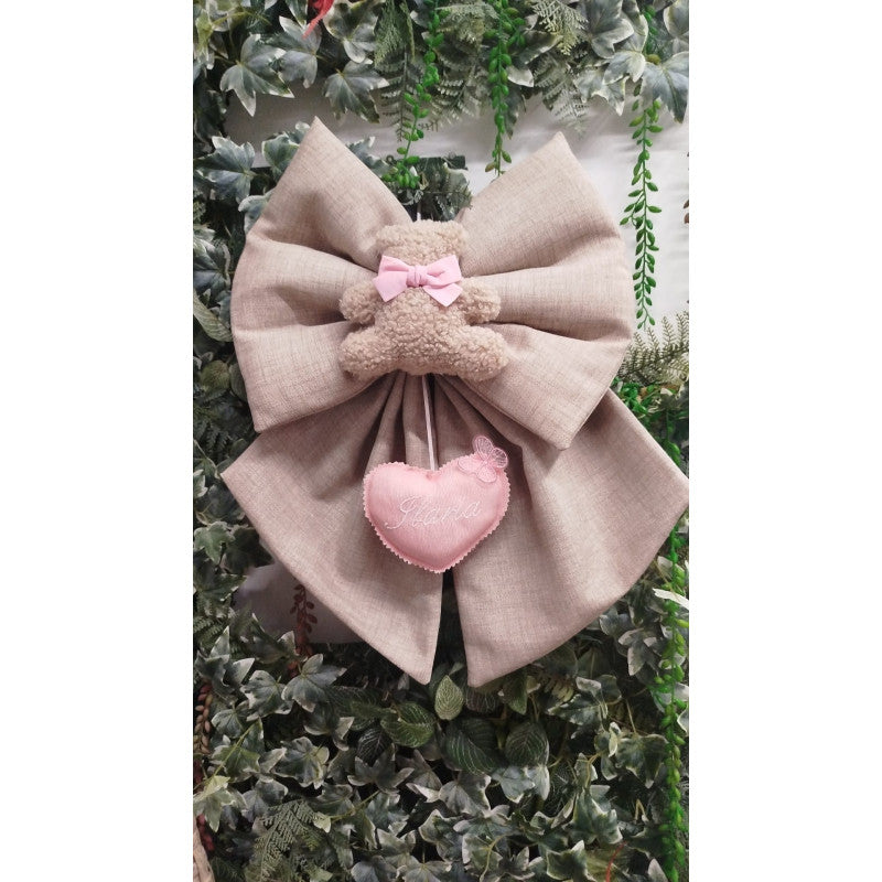 Nœud papillon de naissance ours en peluche