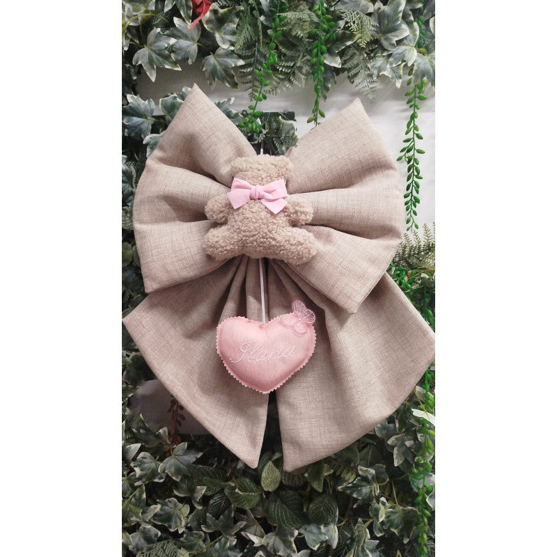 Nœud papillon de naissance ours en peluche