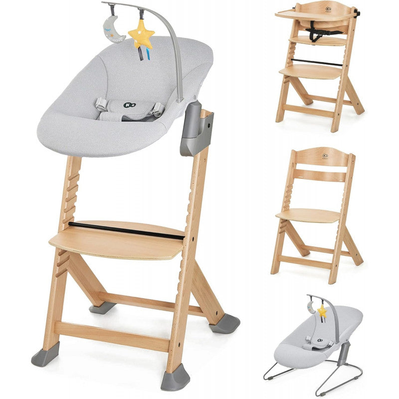 Chaise haute évolutive 4 en 1 Kinderkraft ENOCK avec transat