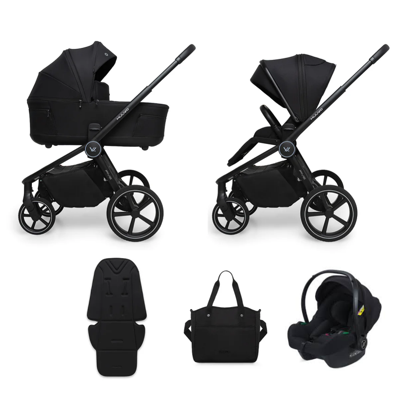 Poussettes Duos et Poussettes 2 en 1 Muuvo Five -  Classic Black