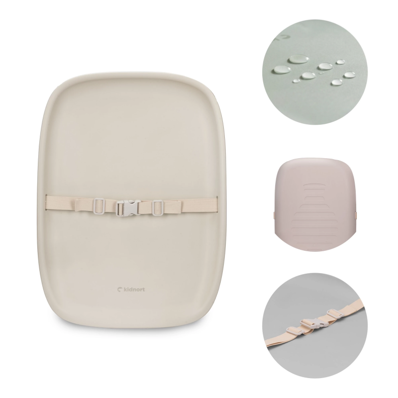 Matelas à langer en mousse beige Rengjor