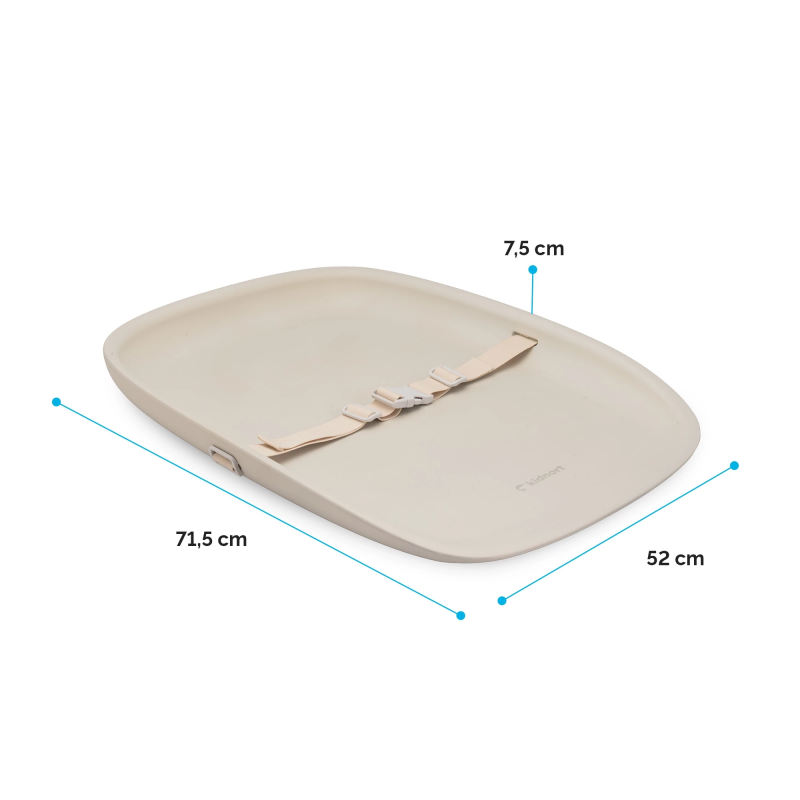 Matelas à langer en mousse beige Rengjor
