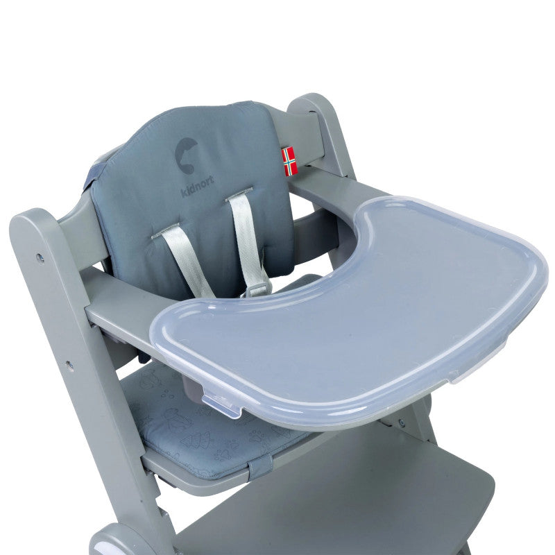Kidnort Drommer Highchair Dark Grey