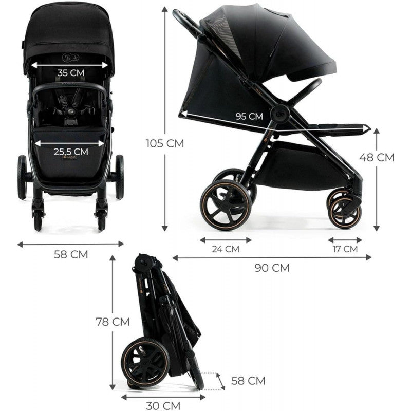Poussette légère Kinderkraft MITZY noire