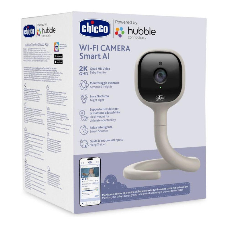 Chicco Hubble Connect Smart AI Wi-Fi Video Baby Monitor