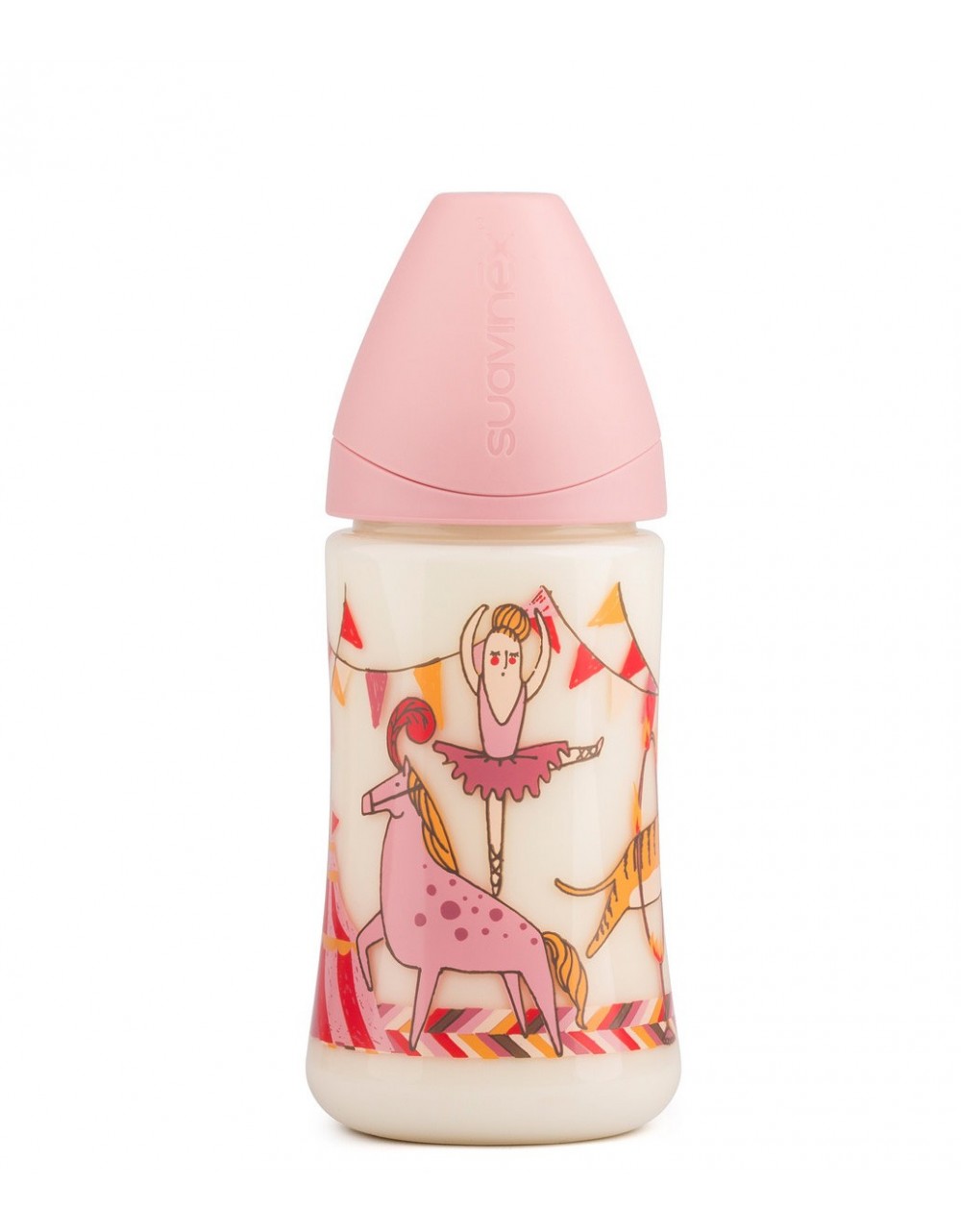 Suavinex Cirque 270 ml Baby Bottle - Rubber
