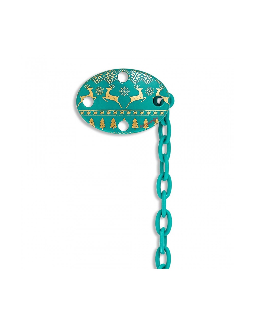 Suavinex Soother Chain - Winter Edition Green