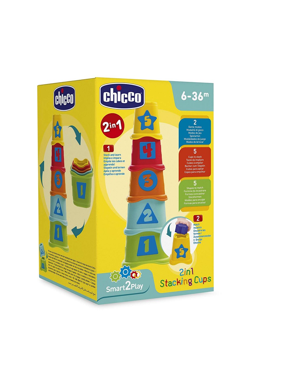 Chicco 2-in-1 Stacking Cups Toy