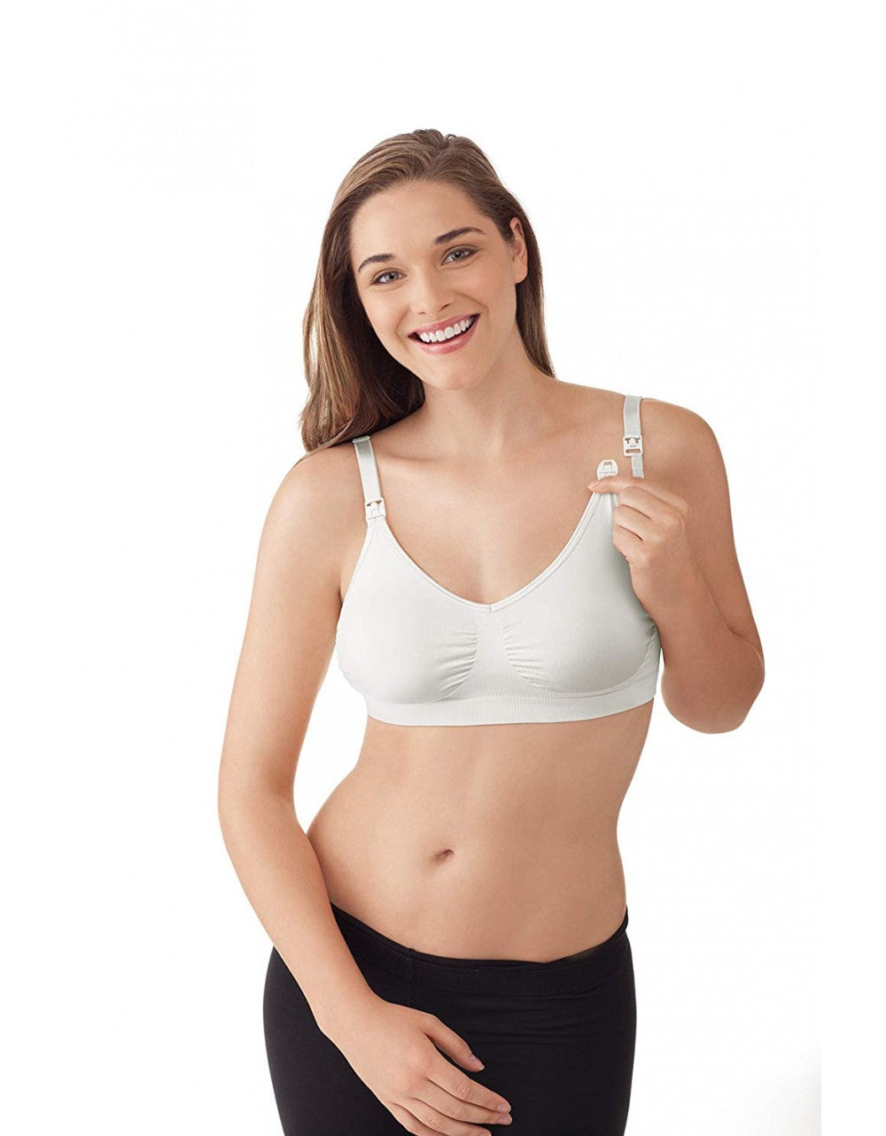 White Maternity and Nursing Bra - XL